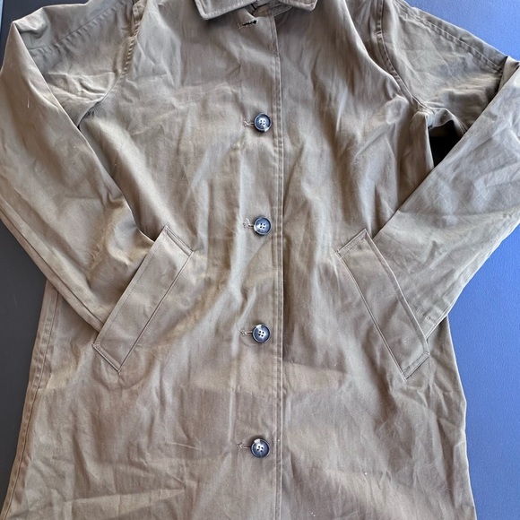 Everlane The Mac Coat Beech Women Size:XS NWT Button Front Classic - Picture 9 of 15